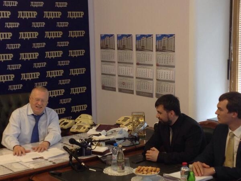 Денис Пушилин встретился в Москве с Владимиром Жириновским. Фото twitter.com