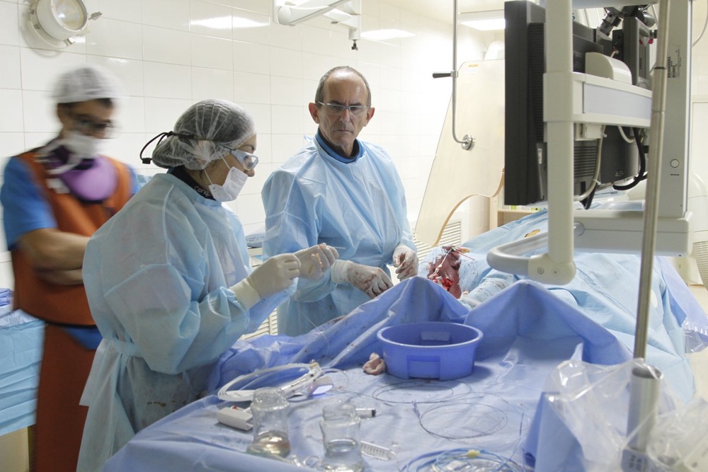 Мастер-класс по операции на сердце провел хирург из Германии.
©Владимир Прокопенко