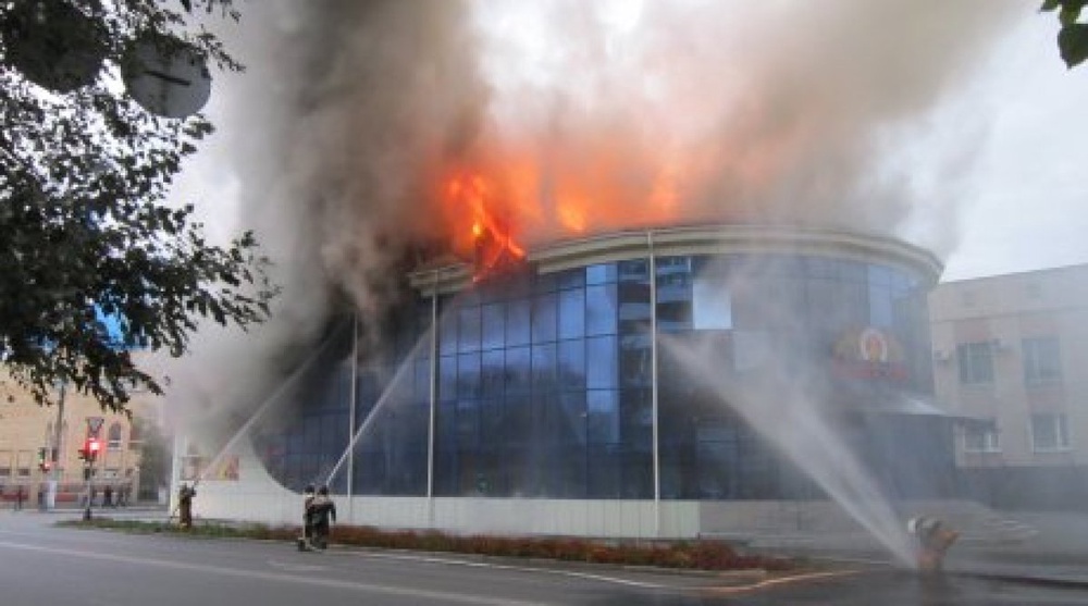 Пожар в ресторане "Самовар". ©tengrinews.kz