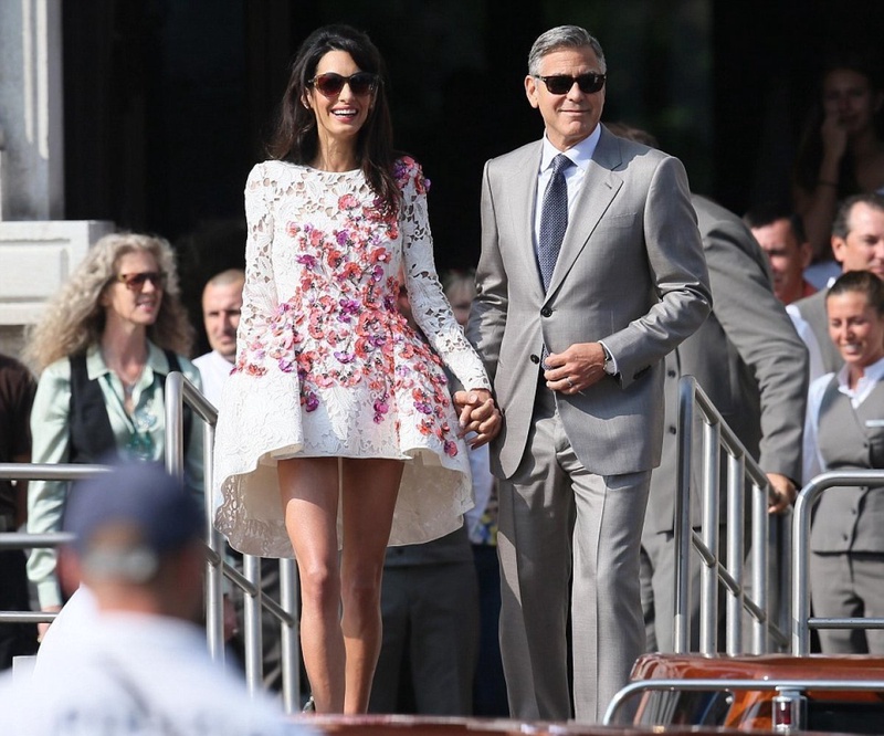 Джордж Клуни и Амаль Аламуддин. © Splash News