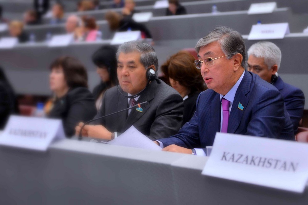 Председатель сената парламента РК Касым-Жомарт Токаев.