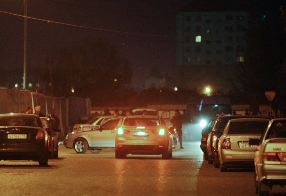 Оцепление вокруг района теракта в центре Грозного. РИА Новости©