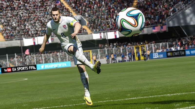 Лидером в составленном рейтинге видеоигр стал футбольный симулятор FIFA 15. ©ign.com