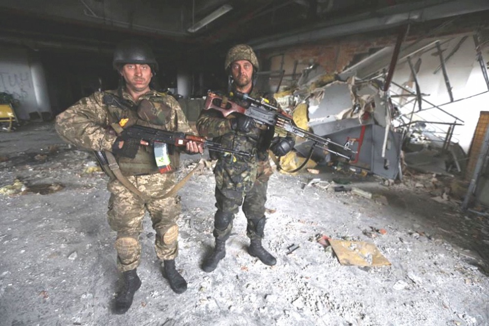 Украинские бойцы - защитники Донецкого аэропорта. © giga.ua 