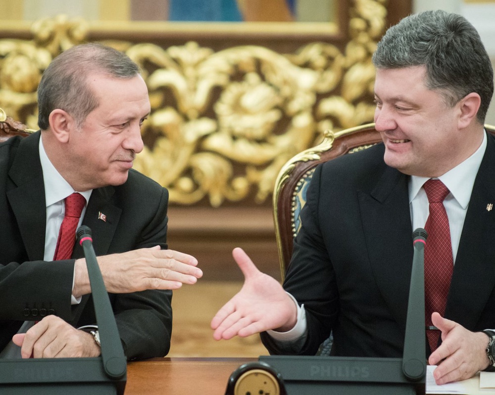 Реджеп Тайип Эрдоган и Петр Порошенко провели трехчасовую беседу в Киеве. © president.gov.ua