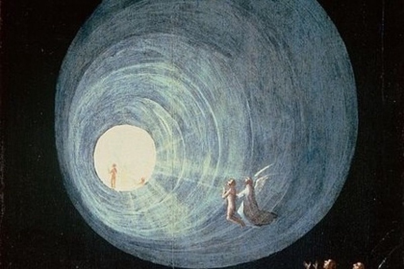 Фрагмент картины Иеронима Босха "Успение блаженных".