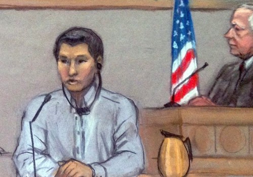 Диас Кадырбаев в зале суда. Фото с сайта ctvnews.ca