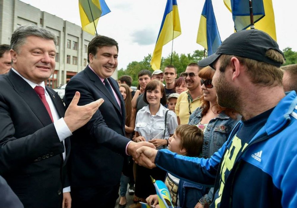 Петр Порошенко и Михаил Саакашвили. Фото facebook.com/petroporoshenko
