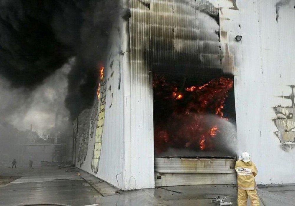 На месте пожара. Фото пресс-службы ДЧС Алматинской области