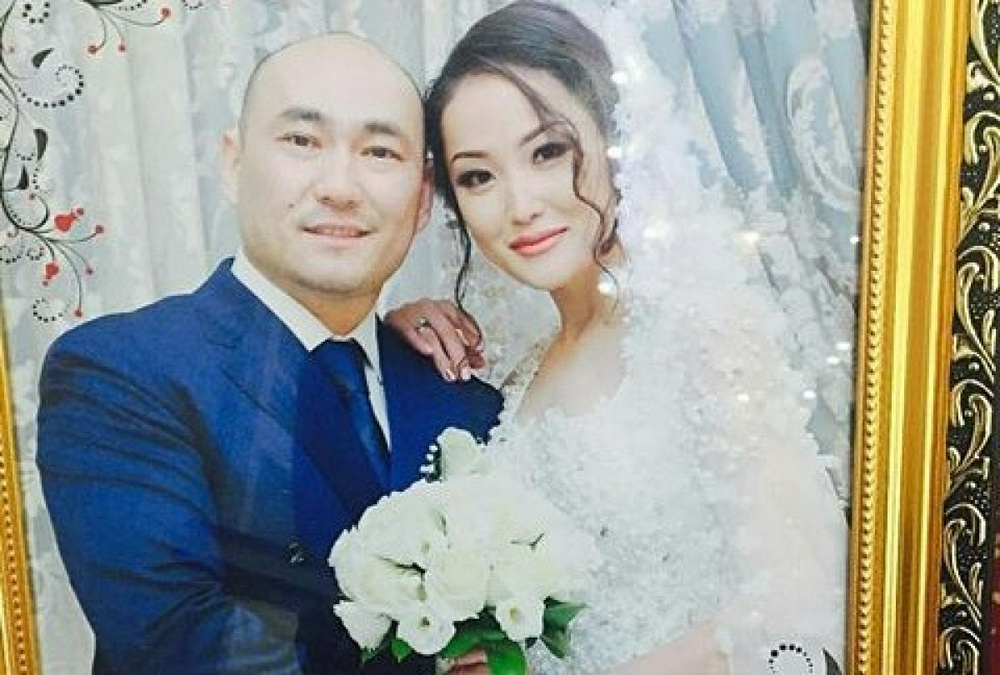 Молдир Ауельбекова с мужем Арыстаном. © instagram.com