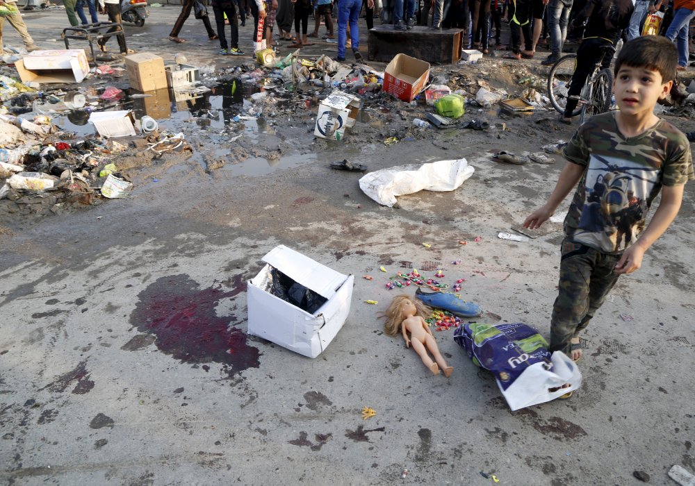 На месте взрыва в Багдаде. © Reuters