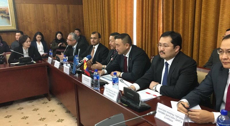 Встреча представителей ВМФ и правительства Монголии.