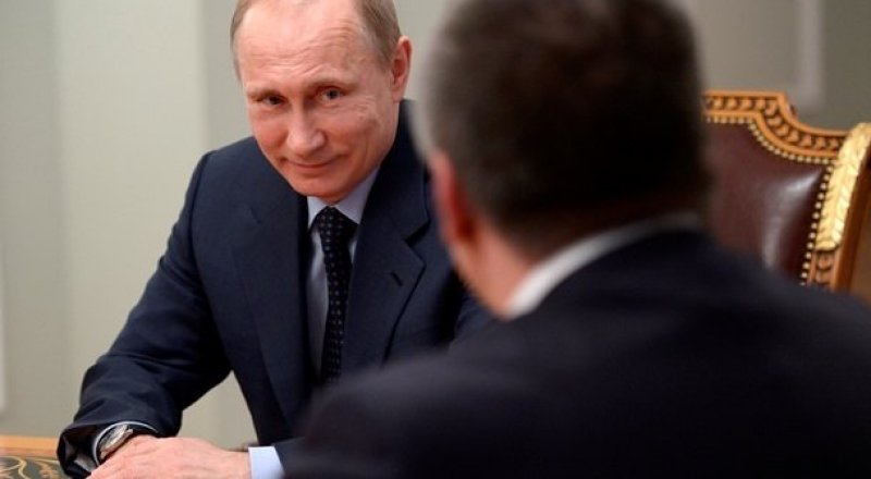 Сергей Аксенов на встрече с Владимиром Путиным. © АР