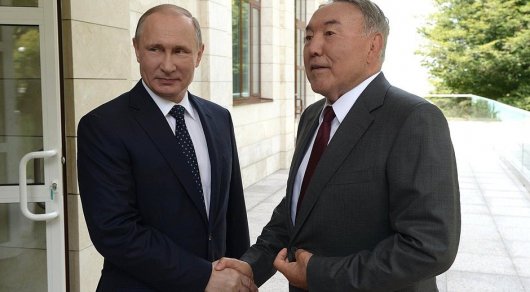 Назарбаев поздравил Путина телеграммой