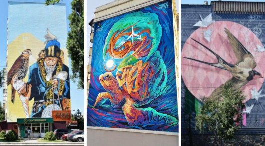 Художники из пяти стран разукрасили фасады домов в Алматы
