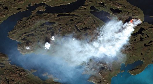 Глобальное потепление: В Гренландии горят ледники