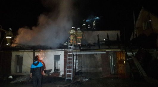 Частный дом горел в Алматы