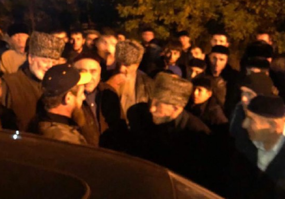 Рамзан Кадыров приехал в ингушское село Сурхахи. © Telegram