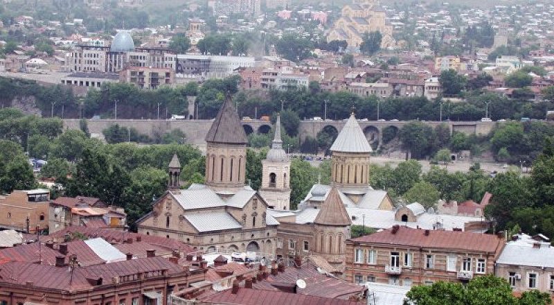 Панорама Тбилиси. © РИА Новости / Рухкян