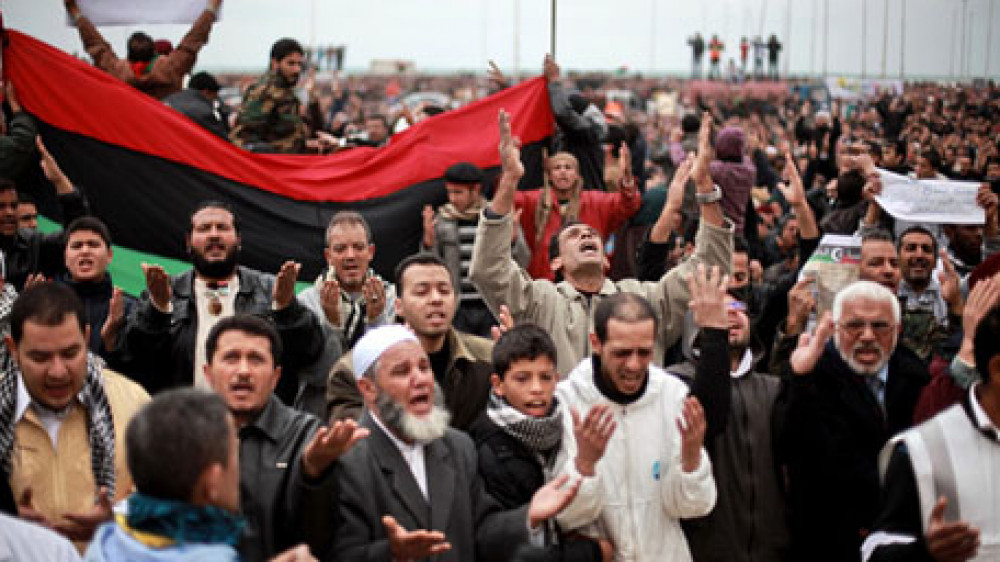 Жители Бенгази проводят демонстрацию против режима Каддафи. Фото © РИА Новости
