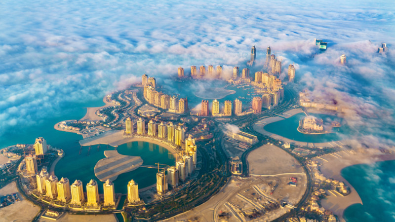 Искусственный остров Перл-Катар в Дохе, Катар. Фото ©Shutterstock