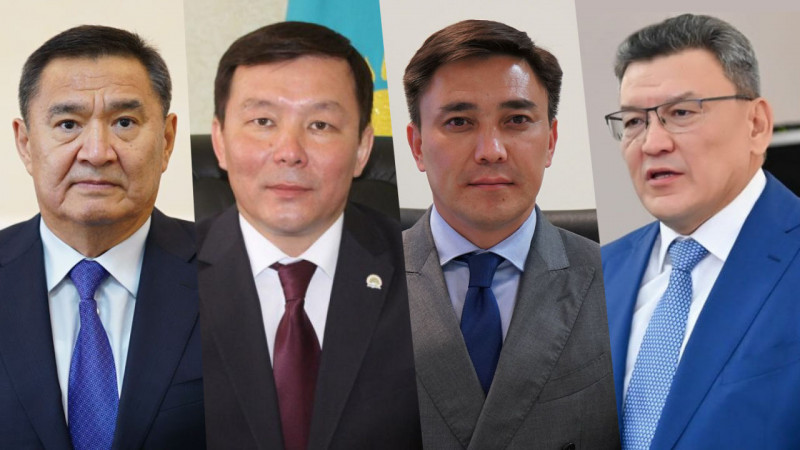 Марат Ахметжанов, Асхат Шахаров, Габит Сыздыкбеков,  Гауез Нурмухамбетов. Фото: gov.kz