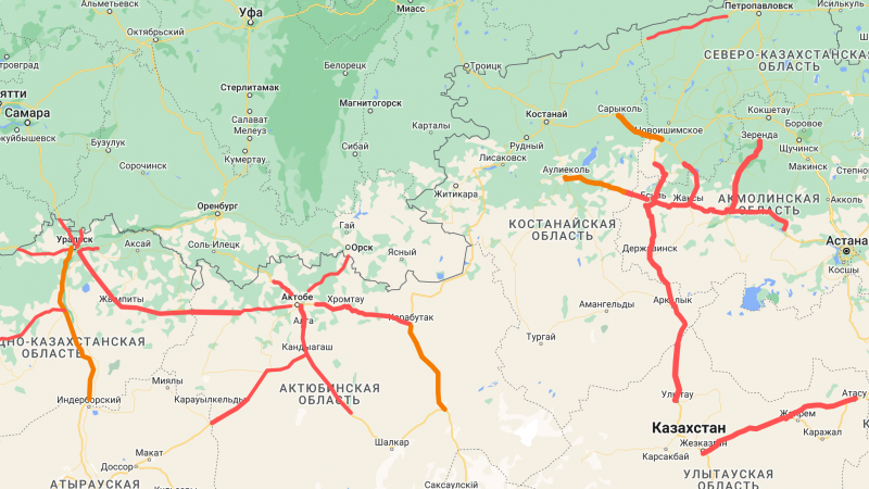 Карта qaj.kz