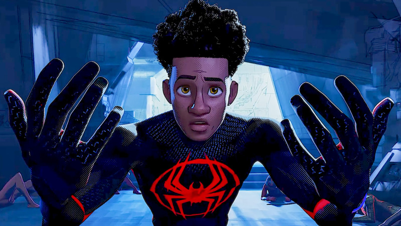 Кадр из мультфильма "Человек-паук: Паутина вселенных"