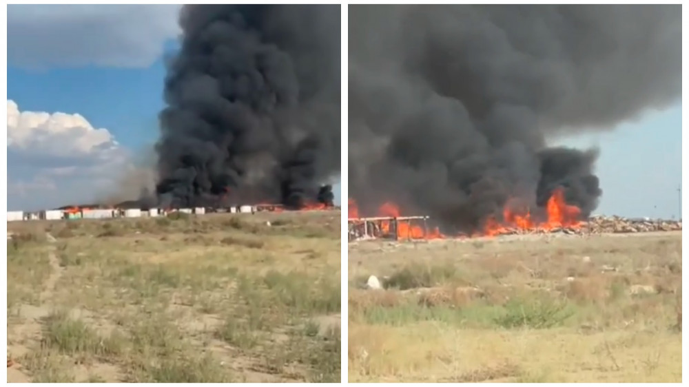 Возгорание произошло в вахтовом городке на Тенгизе