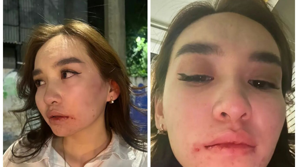 В центре Алматы парень избил девушку за отказ познакомиться