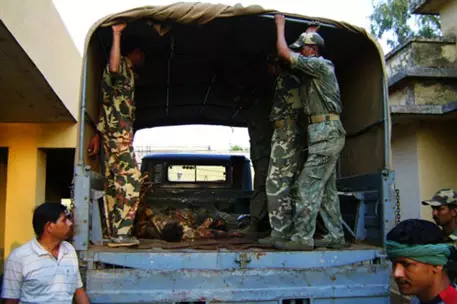 В Индии полицейские скрыли похороны террористов