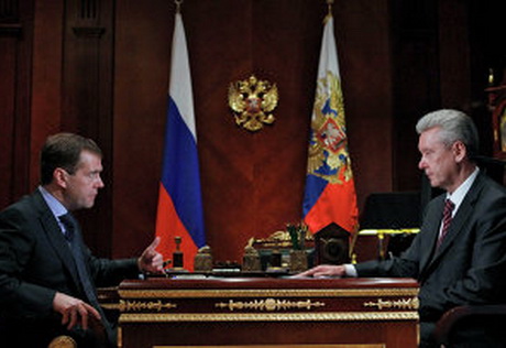 Медведев положительно оценил работу Собянина на посту мэра