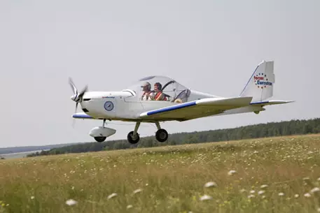 Двухместный самолет упал в реку в Казахстане