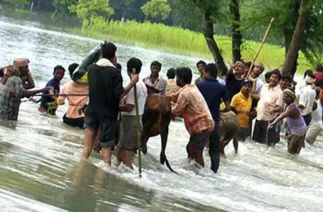 В Китае из-за наводнения погибли 22 человека