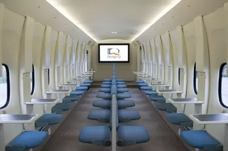 Дизайнеры рассадили авиапассажиров лицом друг к другу