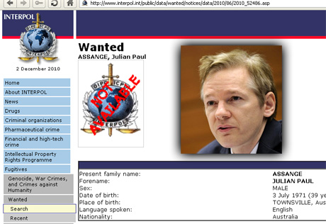 Скотланд-Ярд знает местонахождение основателя WikiLeaks