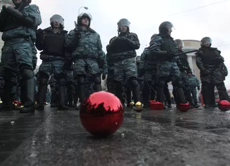 Милиция пресекла попытку митинга на Манежной площади