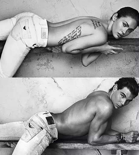 Меган Фокс и Рафаэль Надаль разделись для Armani Jeans