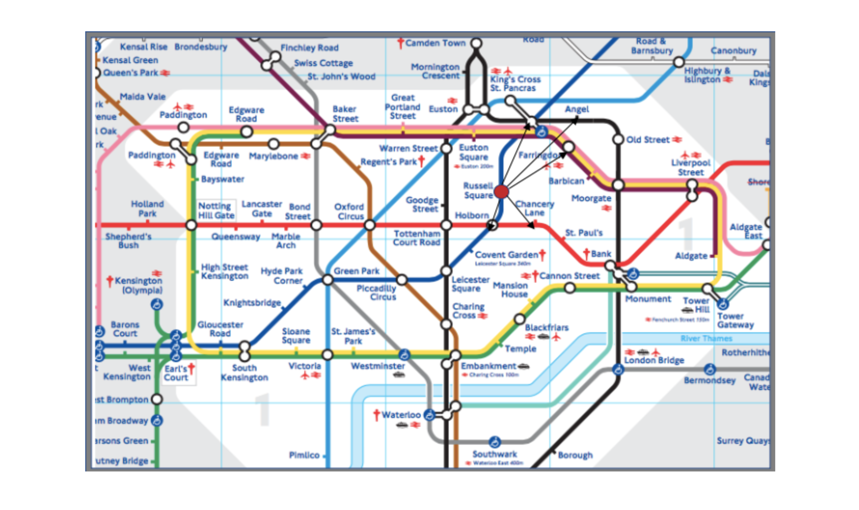 Карта лондона схема метро лондона