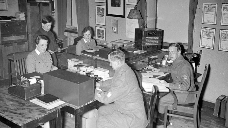 Офис управления гражданской обороны города Пори, 1939-1940 годы. Источник: Satakunta Museum