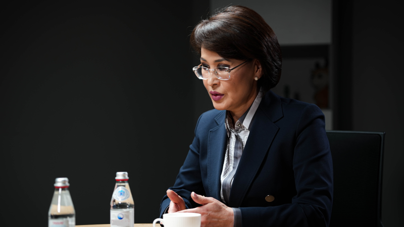 Денсаулық сақтау министрі Ақмарал Әлназарова. Фото: ©️ Tengrinews.kz