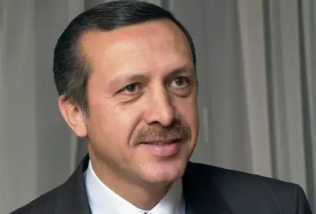 В Испании в турецкого премьера запустили ботинком