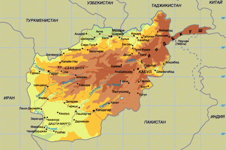 В Афганистане произошло землетрясение силой 5,3 балла 