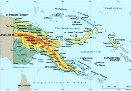 В Папуа - Новой Гвинее произошло землетрясение магнитудой 6,3 балла