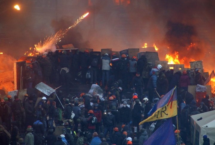 На баррикаде. ©REUTERS