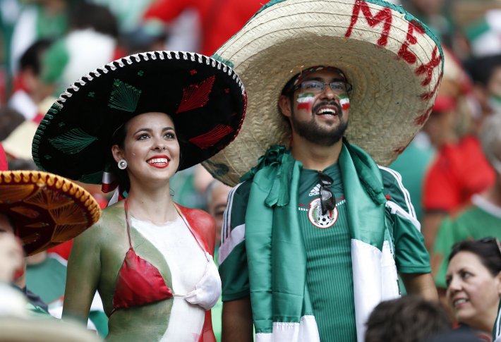 Болельщики сборной Мексики. ©REUTERS
