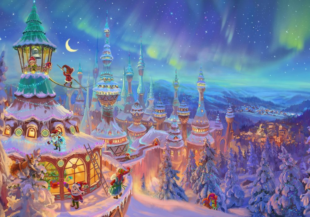 "Эта сказка о волшебстве рождественской ночи, - рассказывает Даурен. - В ней описываются приключения эльфа Кио, доброго Санты, полярного зайца по имени Пушок, медвежонка Умки, и других героев".