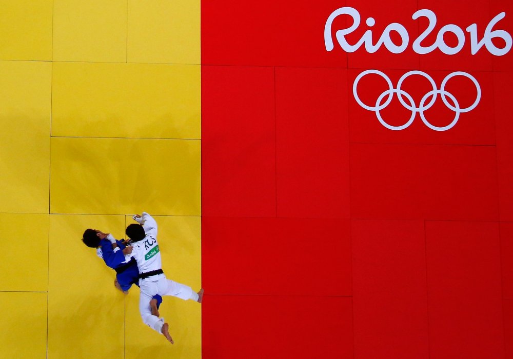 Дзюдоист Елдос Сметов взял "серебро" Олимпийских игр. © REUTERS