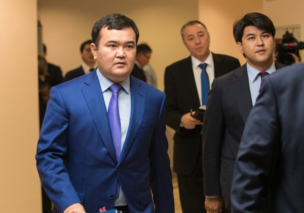 Министр по инвестициям и развитию Женис Касымбек и министр национальной экономики Куандык Бишимбаев.