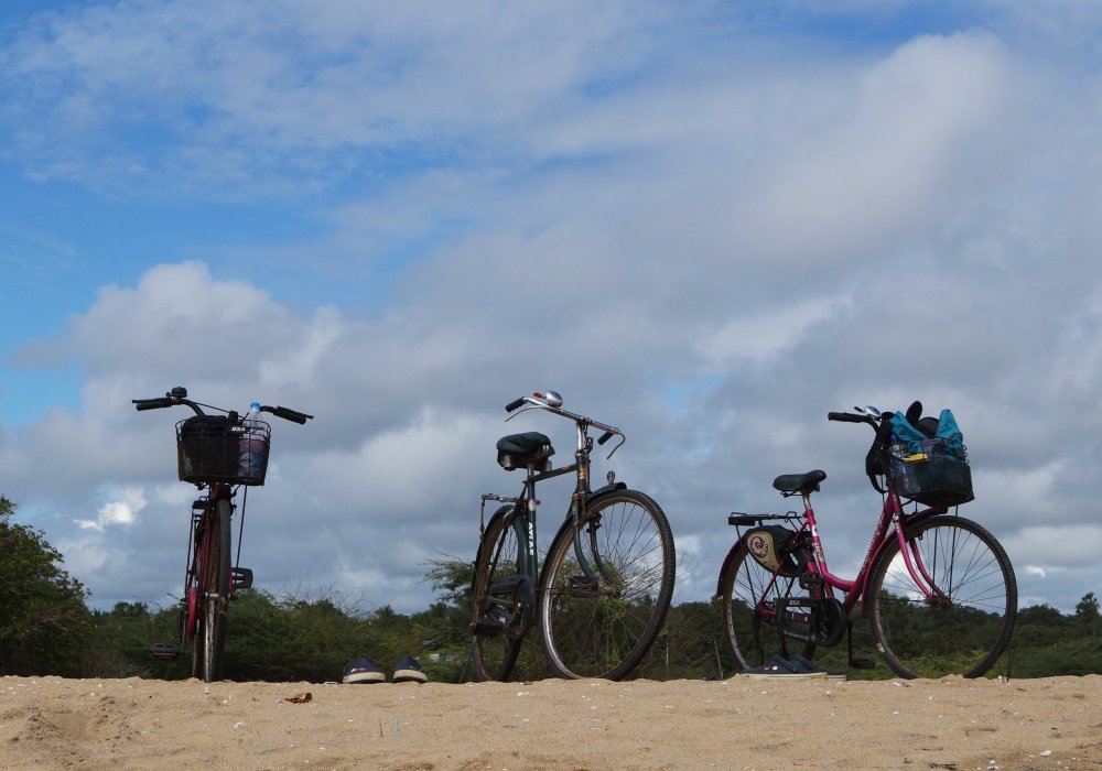 Пондичерри (восточное побережье Индии). В Понди можно арендовать велосипед и вдоль берега океана отправиться в деревню Ауровиль.